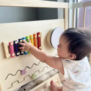 Lilypelle Natural Wooden Baby Playpen with Built-in Toy Panels, Foldable & Shape-Changeable Kids Activity Center, CPC & CPSIA Certified Safety Toddler Gate summerwins,dorm essentials,home decor deskmakeover