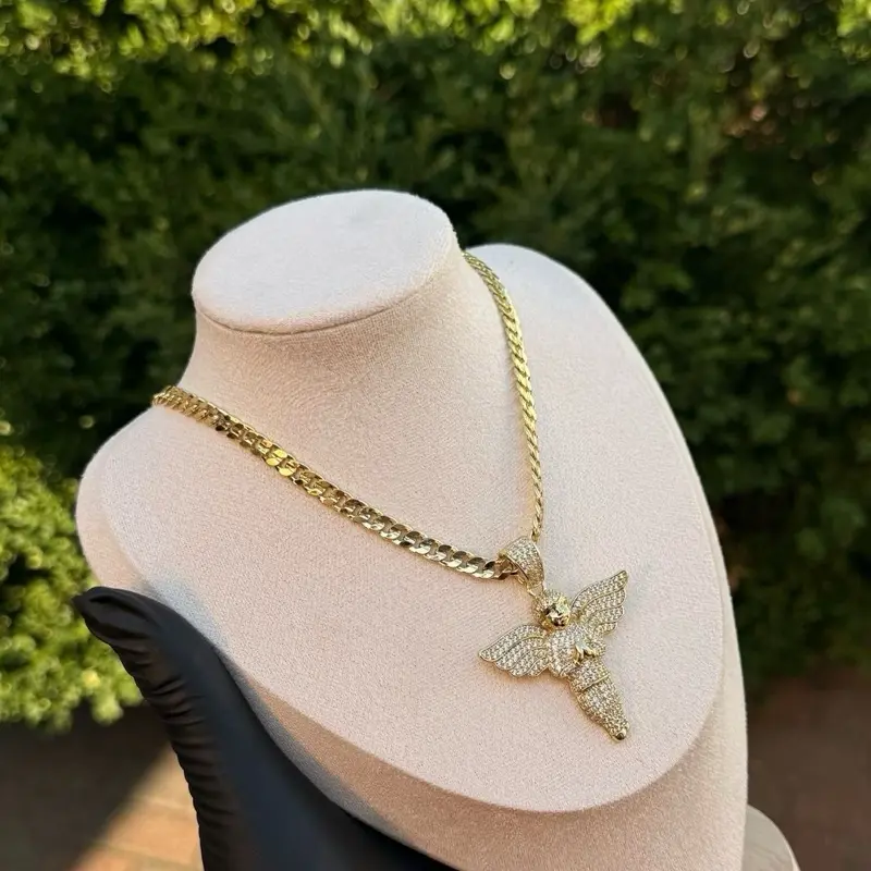 Divine Child Costume Jewelry Chain Necklace, Fashion Accessory for Daily Wear