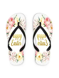 2026 Summer New Women's Flip Flops, Open Toe, Minimalist Style, Flat Heel, Multiple Colors|Sizes Available, Ideal for Mother's Day & Easter Holiday Gift, Featuring Floral Wreath Design, All-Season Wear, Dry Clean, Women Shoes