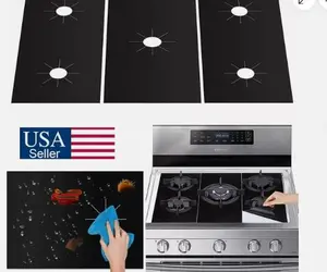 Kitchen Gas Range Stove Top Burner Cover Guard Protector Reusable Non-stick
