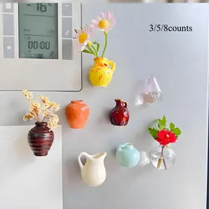 Mini Flower Vase, Creative Flower Vase, Mini Flower Pot, Home Decor for Living Room Bedroom Kitchen, Room Decor, Home Decor, Ornaments, Wall Mounted Vase