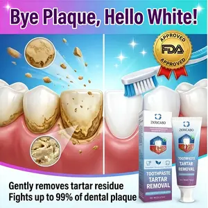 TOOTHPASTE TARTAR REMOVAL, Advanced Whitening Formula for Brighter Smile, Effectively Removes Stubborn Dental Plaque & Calculus, Enamel Strengthening & Gum Repair, Daily Oral Health Essential for All Skin Types. Herbal Aloe Chamomile Cleansing Gentle