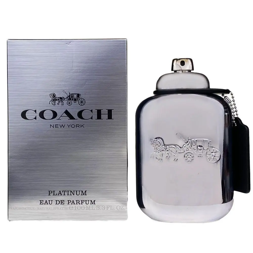 Coach Platinum Eau de Parfum for Men, Luxury Men's Fragrance for Daily Wear