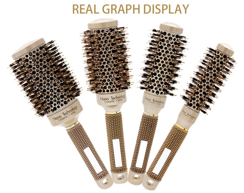 West Kiss Hair Roller Comb Roller Brush for Hair Blowing Styling, Curling tangling and Straightening, Hair Brushes for Women Haircare Brush Heatless