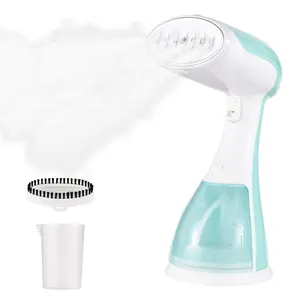 1500W Steamer for Clothes 2 in 1 Fabric Wrinkles Remover and Clothing Iron 35s Fast Heating 300ml Detachable Water Tank Portable Handheld Garment Steamer with Brush for Clothes Fabrics Curtains and Be