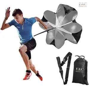 EC 56" Running Speed Training Parachute with Adjustable Strap, Free Carry Bag, Speed Chute Resistance Running Parachute for Youth and Adults