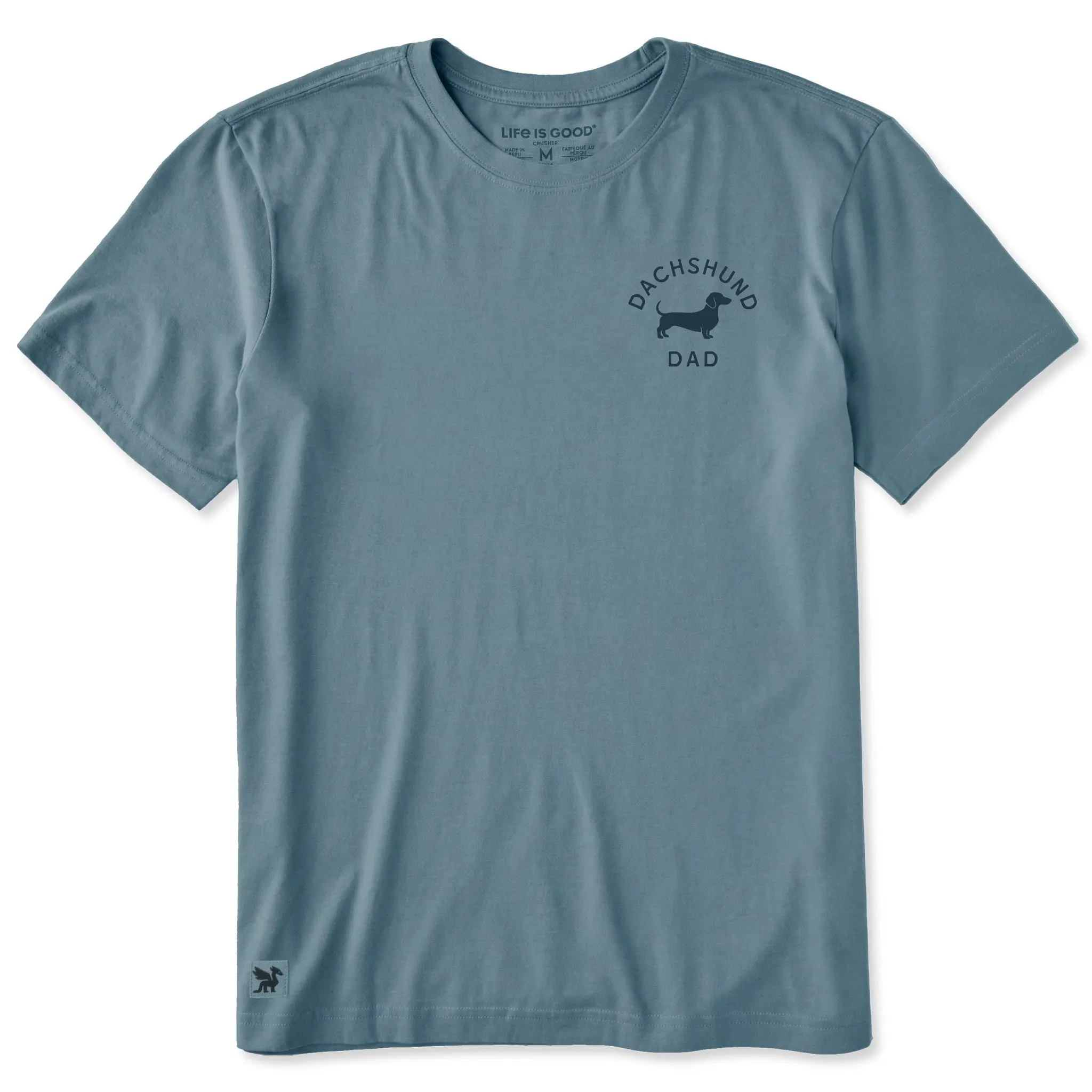 Men's Dachshund Dad Short Sleeve Crusher Tee