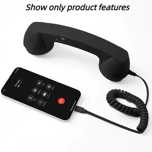 New Type-C Direct Plug Phone, Retro Silent, No Converter Needed, External Call Earpiece, Ergonomic Design, Vibrant Colors, Portable Mini Audio, Headset