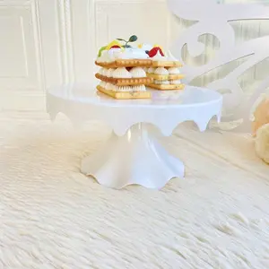 One Piece Cake Stand And Cupcake Stands Holder Fruits Dessert Display Plate For Baptism Wedding Birthday Party Celebration Ornaments Decor