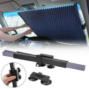 Automatic Retractable Car Sunshade | UV Protection & Heat Insulation, Universal Front Windshield Sun Shade – Sturdy & Durable, Christmas/New Year Gift for Car Owners