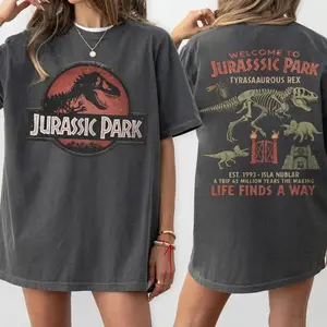 Vintage Jurassic Park Shirt, 90s Dino T-Shirt, Jurassic World Logo Tee, Comfort Colors Graphic Shirt, Disneyland Adventure, Retro Movie Tee H1R MBP
