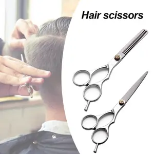 Professional Hair Cutting & Thinning Scissors — Stainless Steel, 5.5" & 6" Salon Shears for Barbers