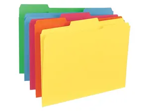 Sparco File Folder Ltr 11PT 1/3" Exp 100/BX AST SP21274