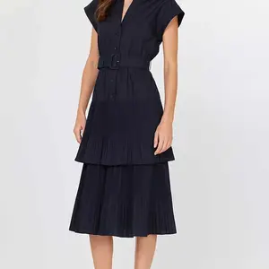 Current Air Tiered Midi Dress w/ Buckle/Melinda Dress