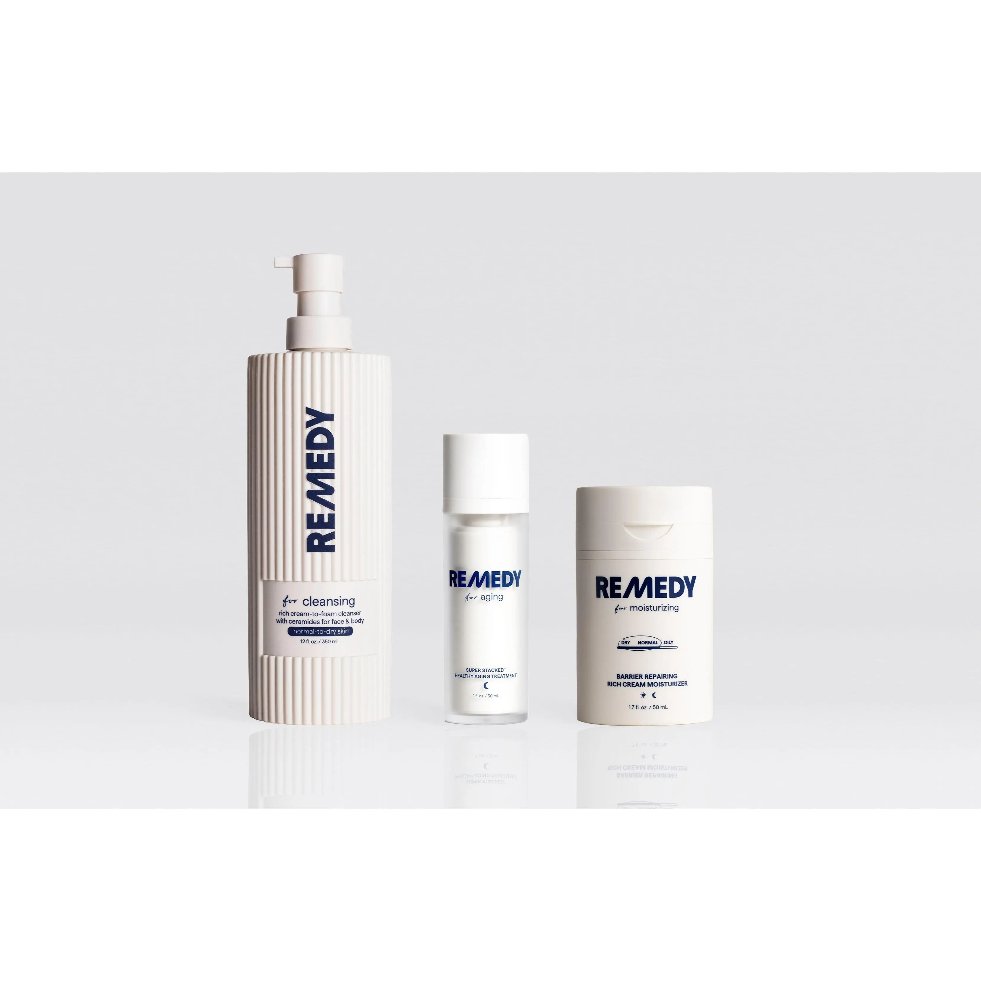 Healthy Aging Protocol - New 12 Oz Gentle Cleanser + Healthy Aging Treatment + Rich Moisturizer