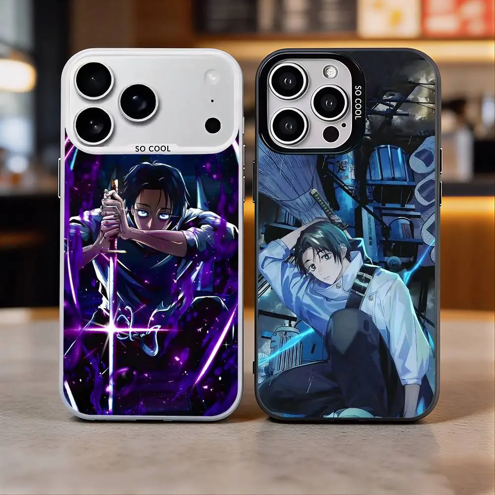 O-Okkotsu Yuta J-Jujutsu K-Kaisen Phone Case For iPhone 17, 16,15,14,13,12,11 Plus,Pro Max, Colorful Silver Funda Cover