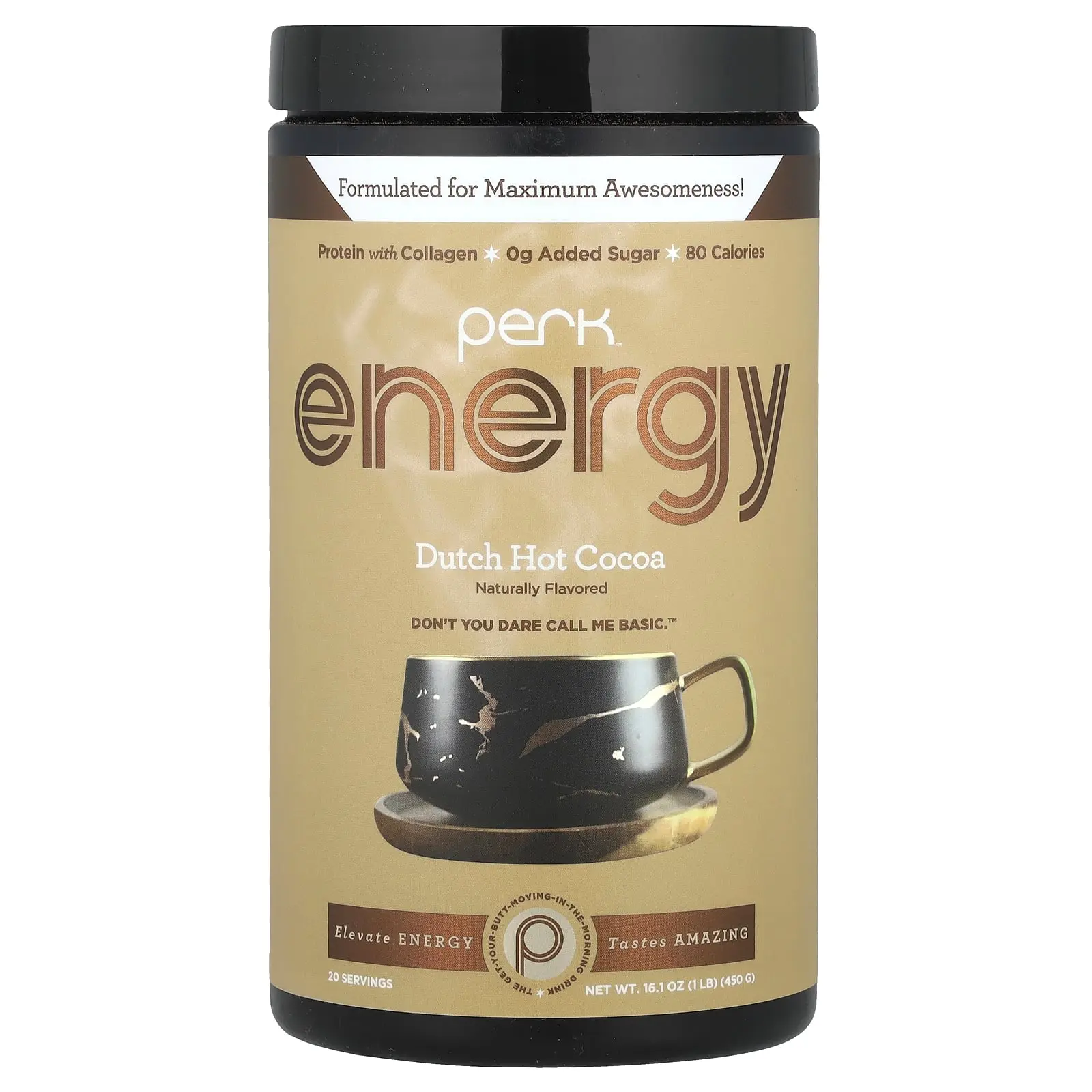 Perk Energy Dutch Hot Cocoa, 16.1 oz (450 g)
