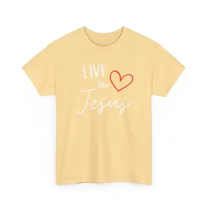 'Live like Jesus' - Unisex Heavy Cotton Tee Casual Classic
