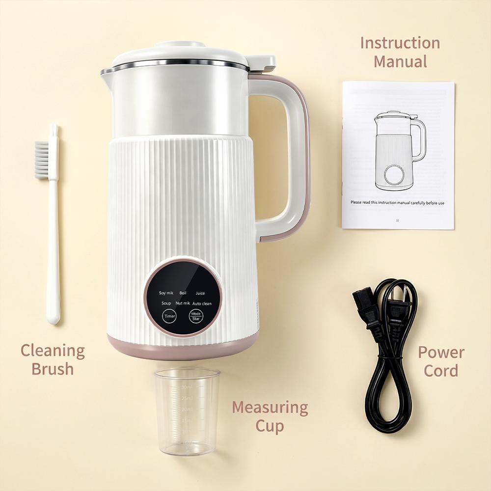 Multifunctional Juicer Blender - High Speed Stainless Steel Household Juicer Machine, Automatic Nut Milk Oat Soybean Maker with Timer & Keep-Warm, White Home Kitchen Appliance, Valentine’s Day Gift, High Speed Blender, Household Blender fathersdaygiftidea