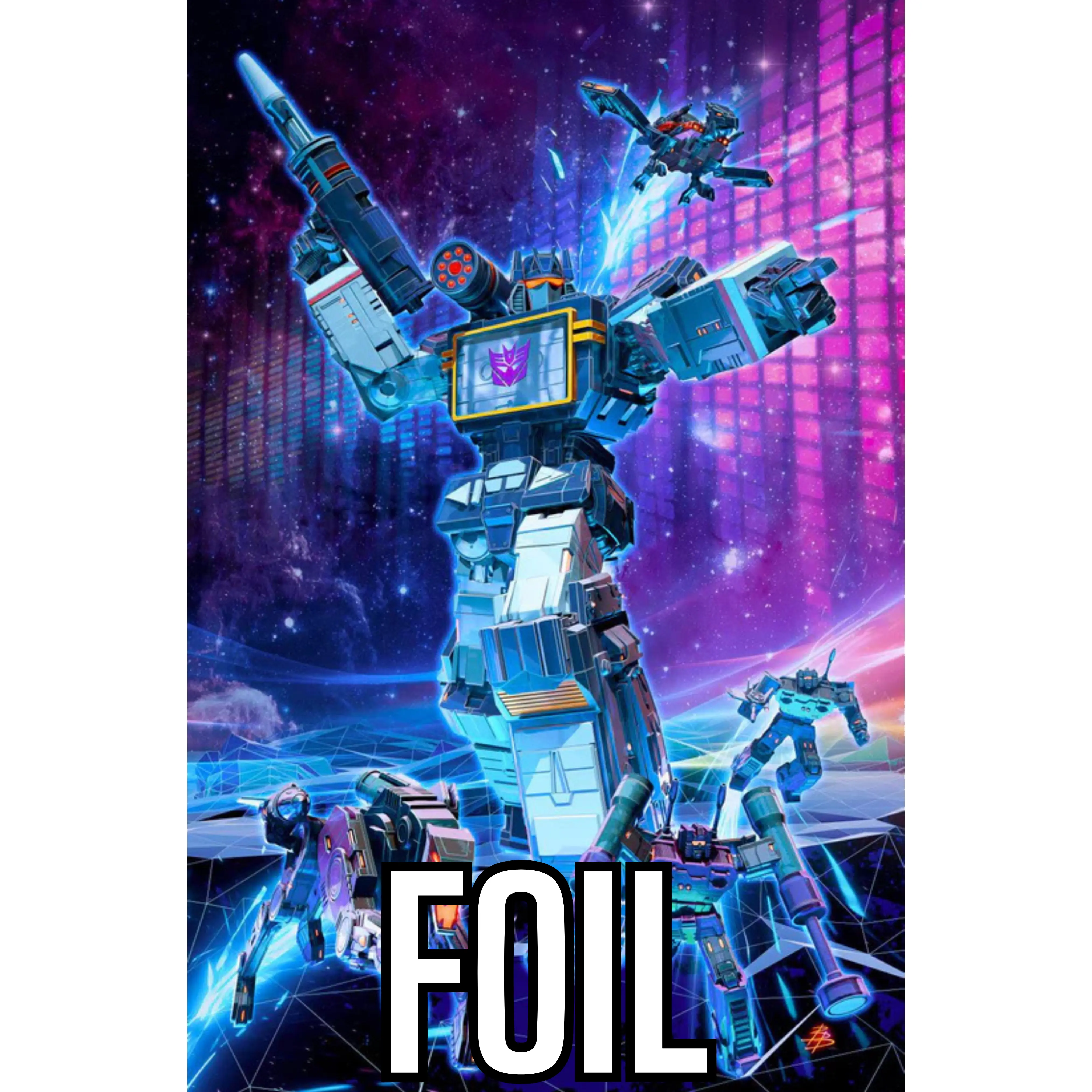 TRANSFORMERS #24 BJORN BARENDS - SOUNDWAVE - 80s RETRO VARIANT - FOIL - LTD 750