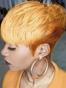 Women's Pixie Cut Short Human Hair Wig, Curly Style, Full Machine-Made Design, Perfect for Daily Wear & Special Occasions, Pixie Wigs