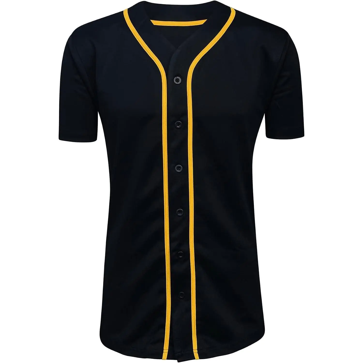 Adult & Kids Baseball Jersey Plain Button Down T-Shirt Blank Team Sports Uniforms