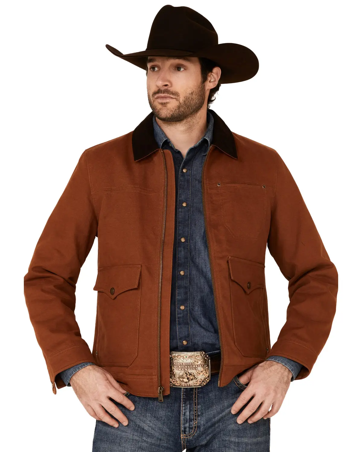 Pendleton Men's Men'S Whiskey Carson City Canvas Zip-Front Barn Coat - C2133-83024 Pendleton Men's Men'S Whiskey Carson City Canvas Zip-Front Barn Coat - C2133-83024