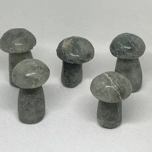 Labradorite Crystal Mushroom Carving Medium Size