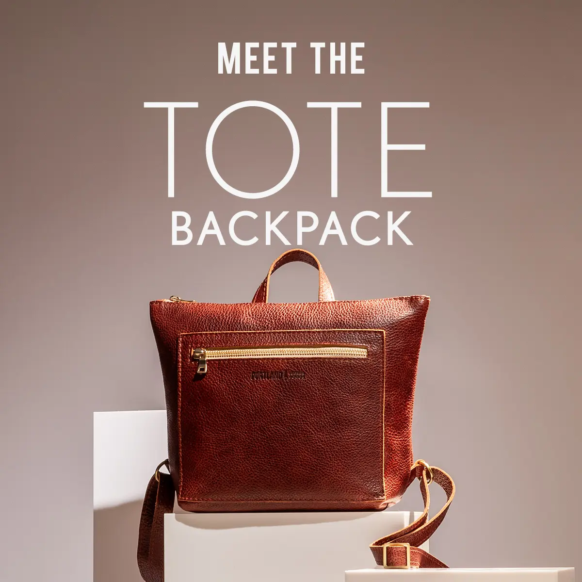 Tote Backpack - Dual Carry Flexibility - Leather Bag, Backpack & Tote Style, Adjustable Straps