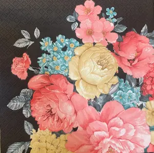 Flowers Napkins Peony Decorative Floral Paper Decoupage Napkin #5016