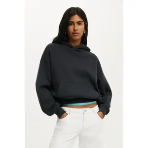 Cotton On Boxy Fleece Hoodie Women