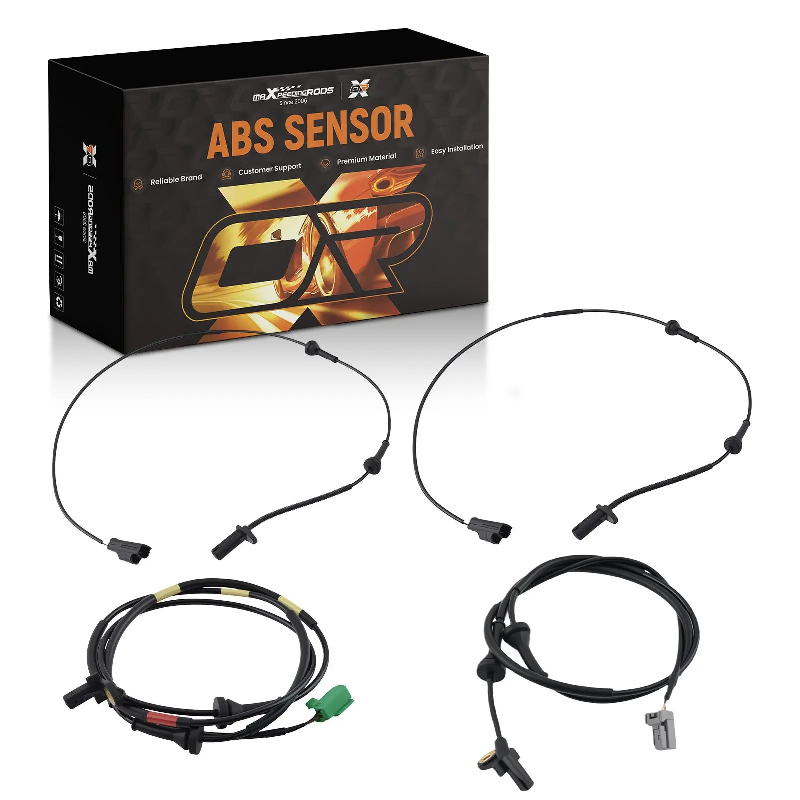 4 ABS Wheel Speed Sensor Front Rear LeftRight compatible for Volvo XC90 2003-2014