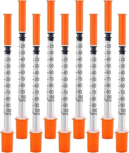 30PACK 1ML Syringe with 30G 1/2" (13Mm) Needle, Individually Wrapped Lab Supplies (1CC 30G 1/2"-30PACK) Geeddah