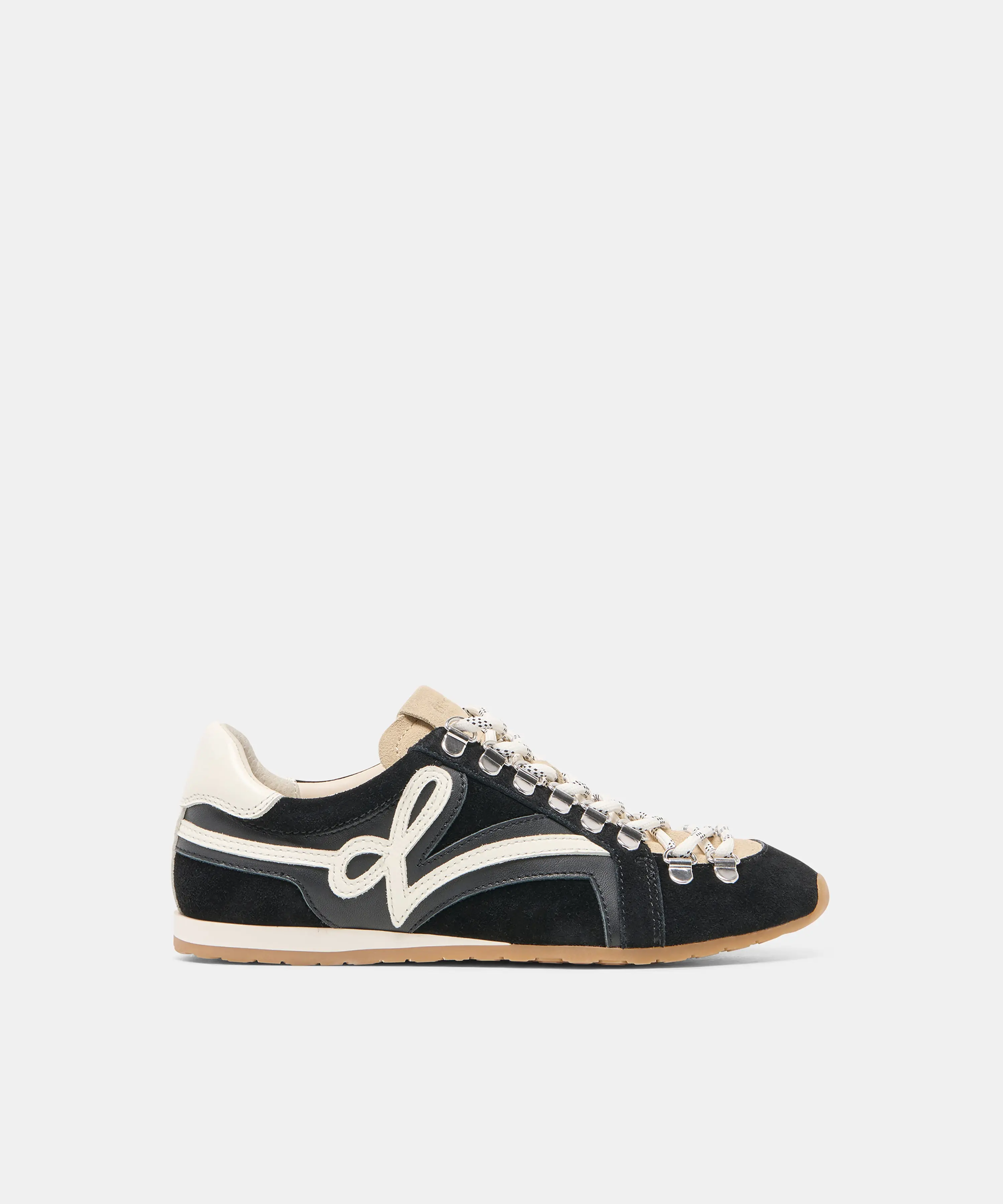 DEACON SNEAKERS BLACK WHITE SUEDE