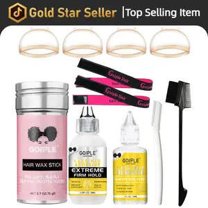 Goiple Strong Hold Wig Glue Waterproof Lace Front Adhesive with Hair Wax Stick Gel Remover Tools Cosmetic Haircare