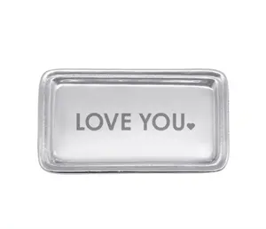 Love You Signature Statement Tray - Fashion Accessory for Costume Jewelry & Jewelry Sets Organization