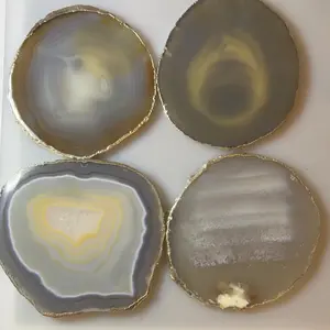 Sliced Agate Coasters