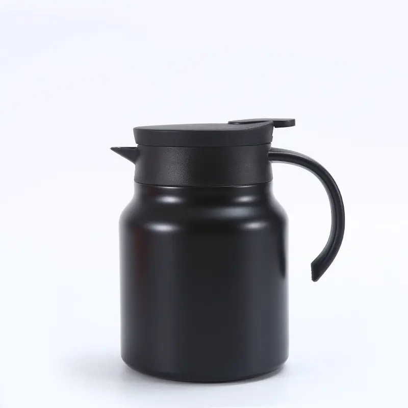 Stainless Steel Insulated Tea Pot, Heat Retention Handheld Handle Design, Large Capacity Smart Temperature Display Teapot