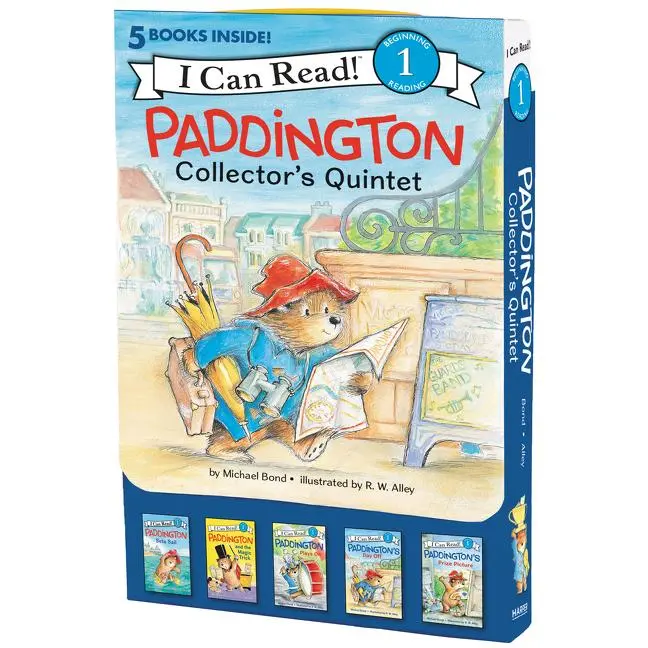 Paddington Collector's Quintet: 5 Fun-Filled Stories in 1 Box! (I Can Read Level 1) by Michael Bond||R. W. Alley [Paperback Book]