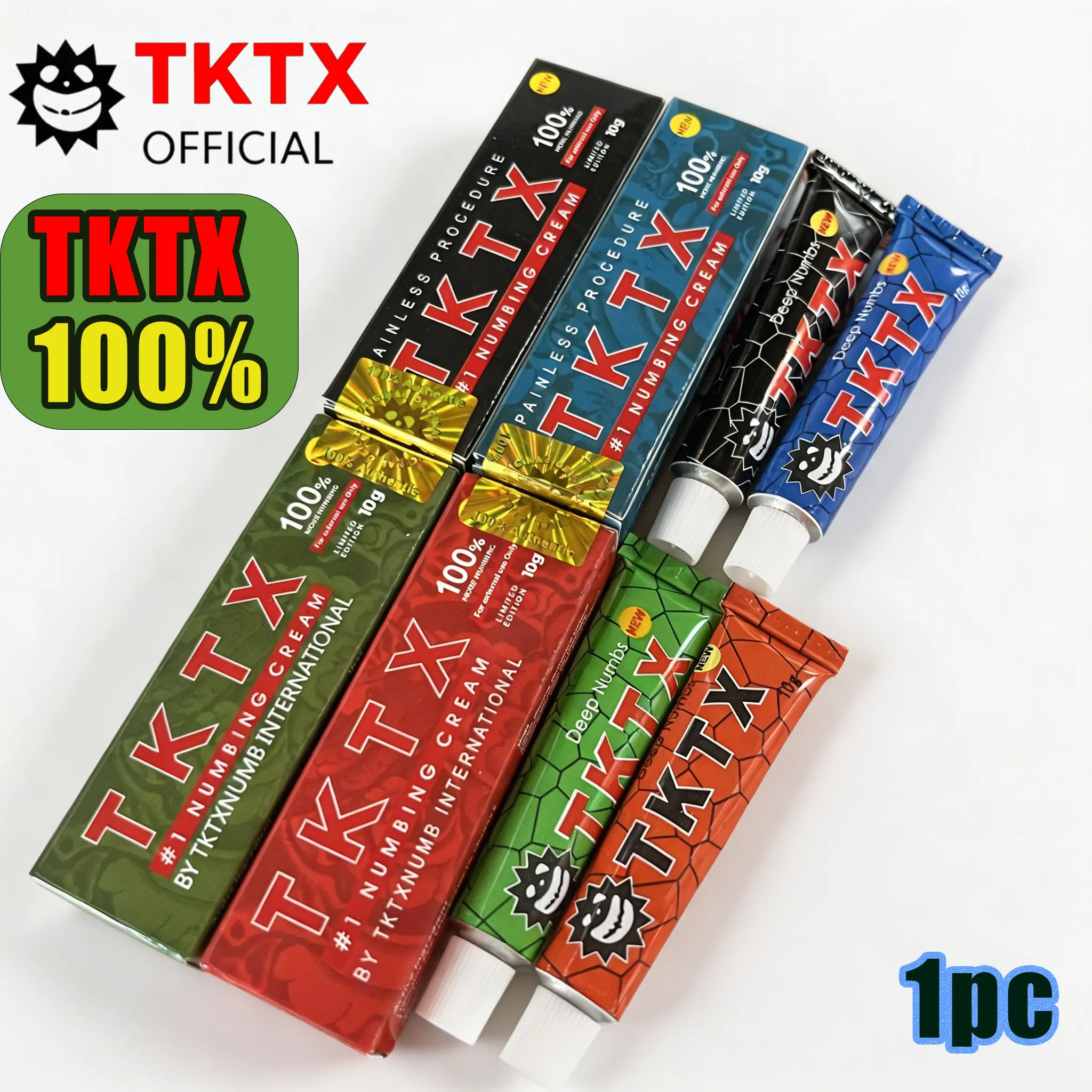 100% Maximum Strength International Tattoo Numbing Cream - Rapid-Acting Lidocaine Compound for Pain Relief, Soothing Cosmetic Art Procedures, No Discomfort Support
