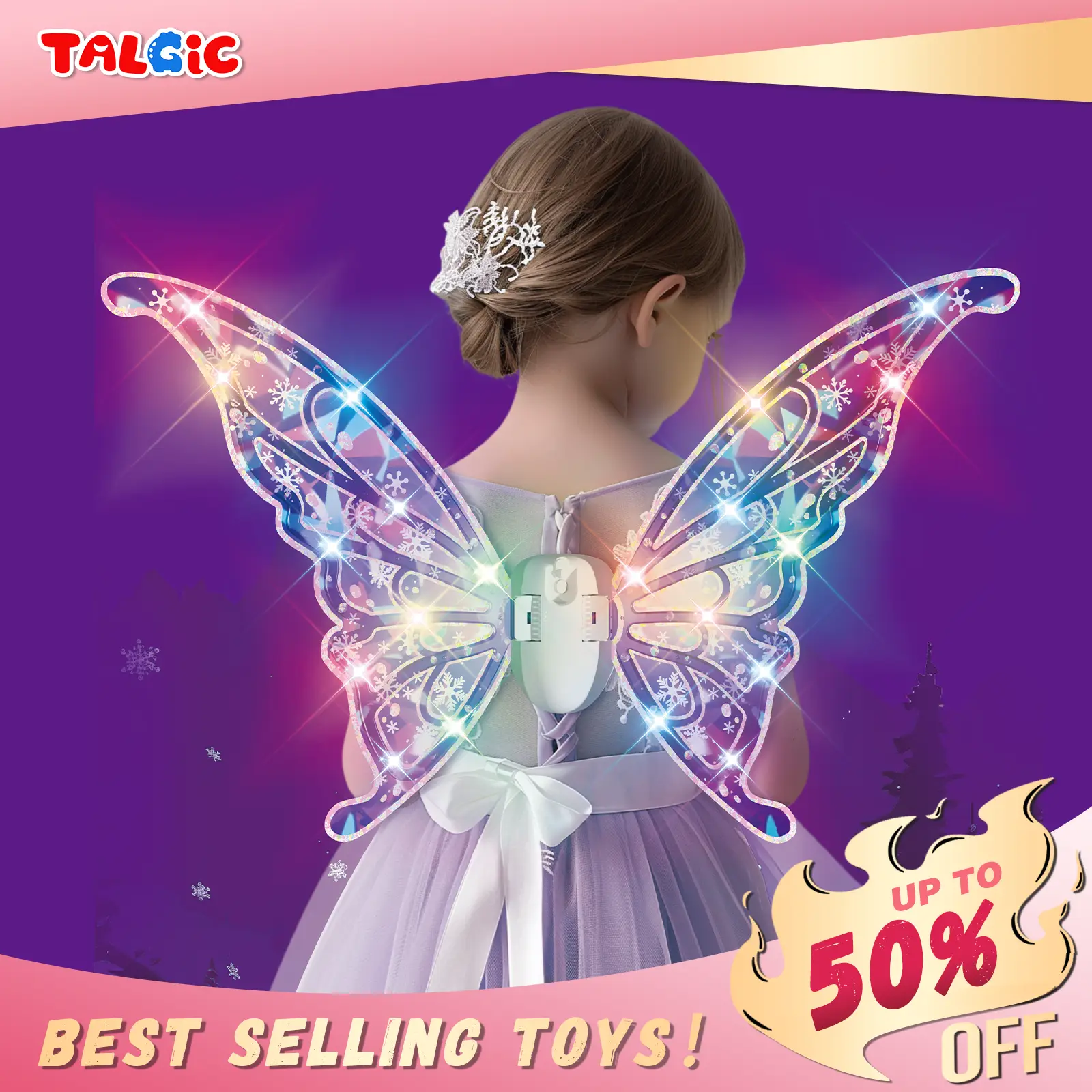 Dress-up Butterfly Wings Toy - Perfect for Kids' Pretend Play & Holiday Gift