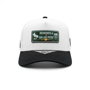 San Luis Potosí Hat - Mexican State Pride SLP Snapback, Perforated Performance Cap with Patch, Black Brim, Adjustable
