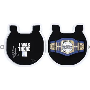 John Cena WWE Autographed 2025 Royal Rumble Horseshoe Mini Title in Gift Box - Limited Edition of 25 - Fanatics Authentic Certified