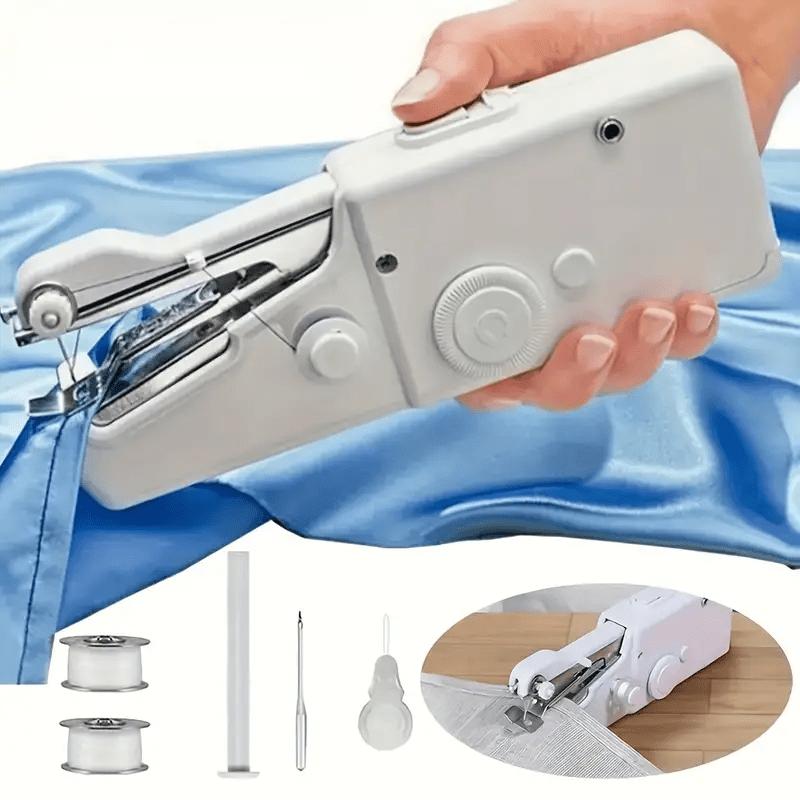 A Compact Sewing Device That Can Be Held in Hand, Designed for Stitching Fabrics And Garments - It Needs 4 AAA Batteries to Operate