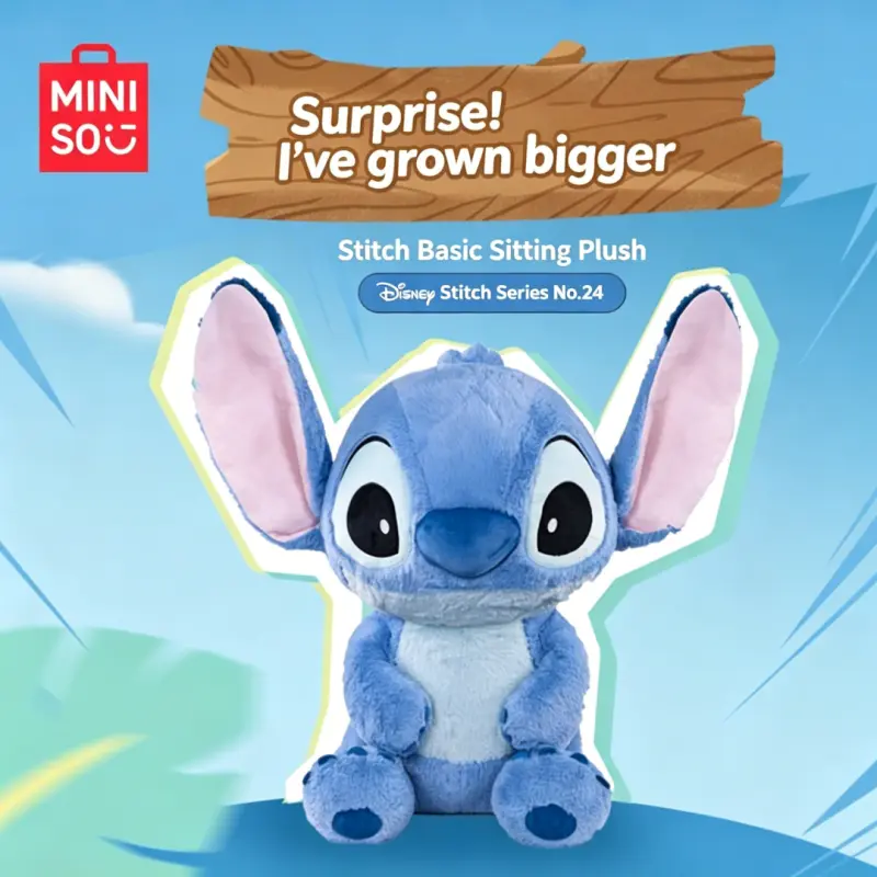 Disney Stitch Series 24th Anniversary Commemorative Sitting Plush Soft Cuddly Gift Stuffed Animal Gifts, Cute Stuffed Animal, Soft Adorable Stuffed