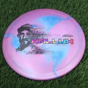 Discraft Special Blend Titanium Metallic Big Z Pearl Hallux with 2026 Ricky Wysocki Tour Series Stamp - 175.0g - Blue Swirls On Purple