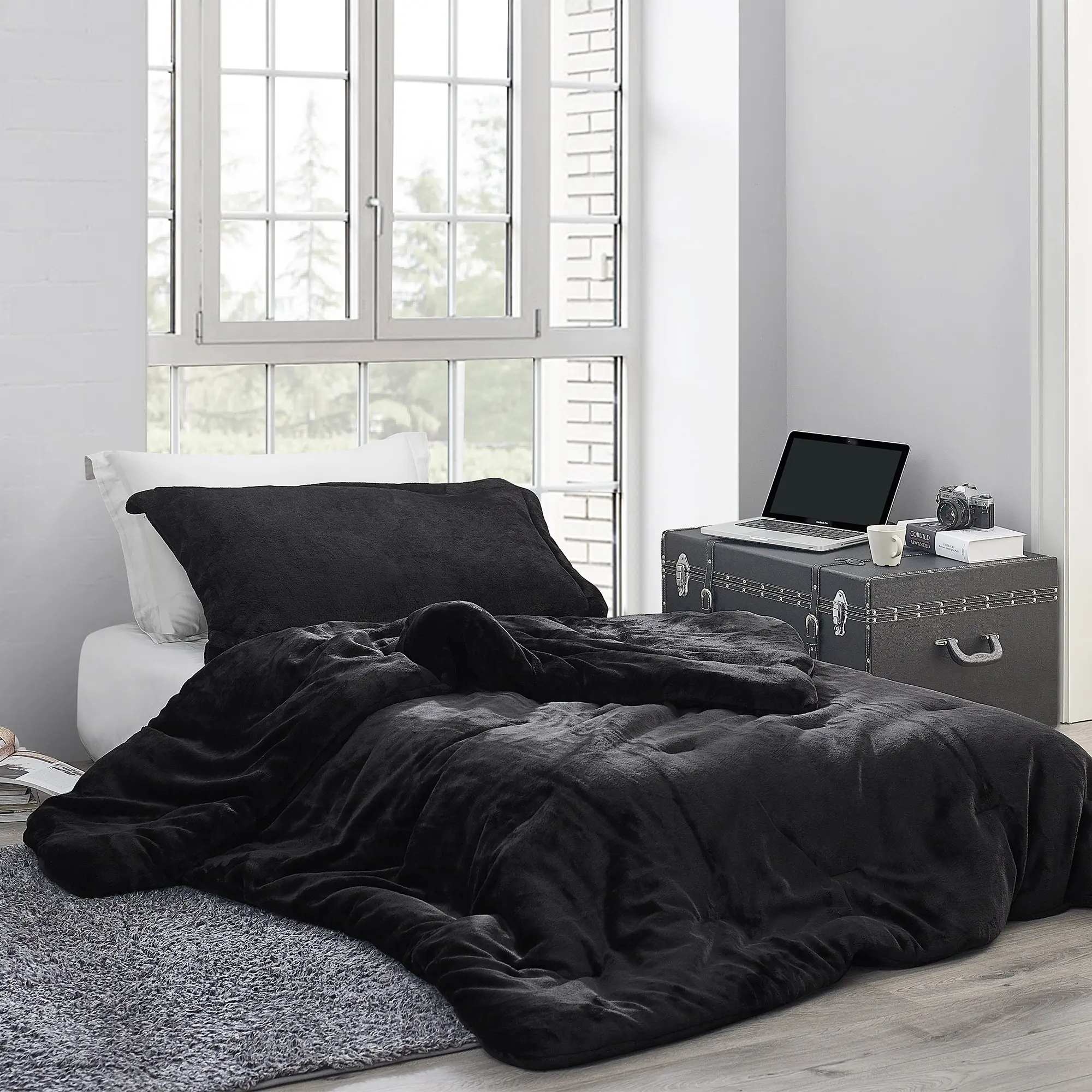 Coma Inducer Oversized Comforter Set - Me Sooo Comfy - Black Coma Inducer Oversized Comforter Set - Me Sooo Comfy - Black