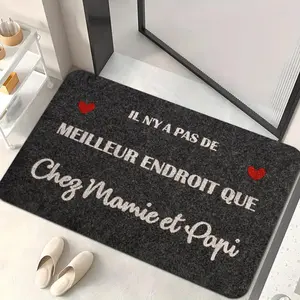 THERE IS NO BETTER PLACE...Cozy Doormat - Text Pattern, Non-Slip Entrance Door Mat, Suitable for Indoor Outdoor Use Home Decor, Holiday Gift