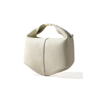 Lovely Handle Dumpling Bag - Shoulder Bag - Genuine Leather