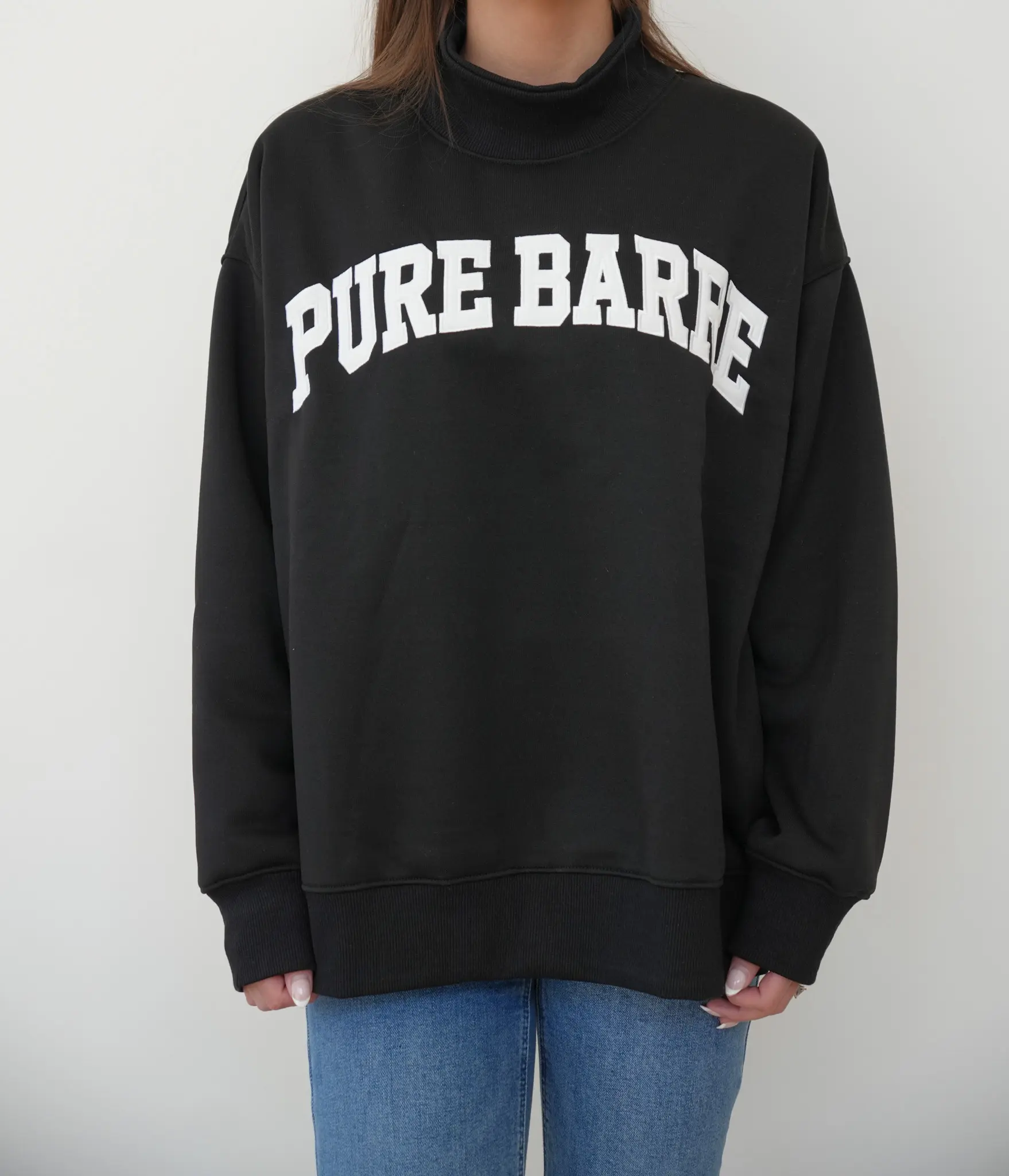 BARRE Oversized Mockneck Sweatshirt